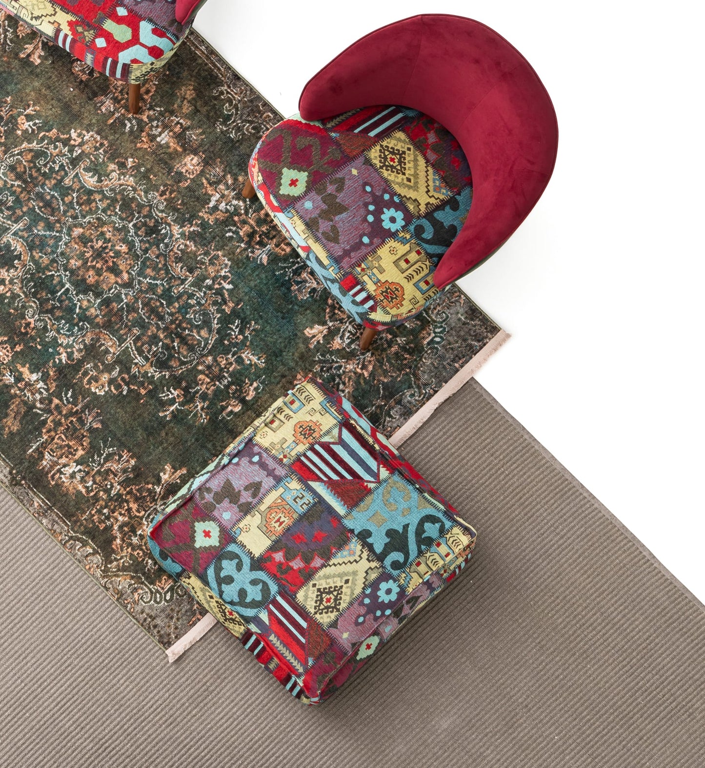 Ottoman Ethnic Pouf
